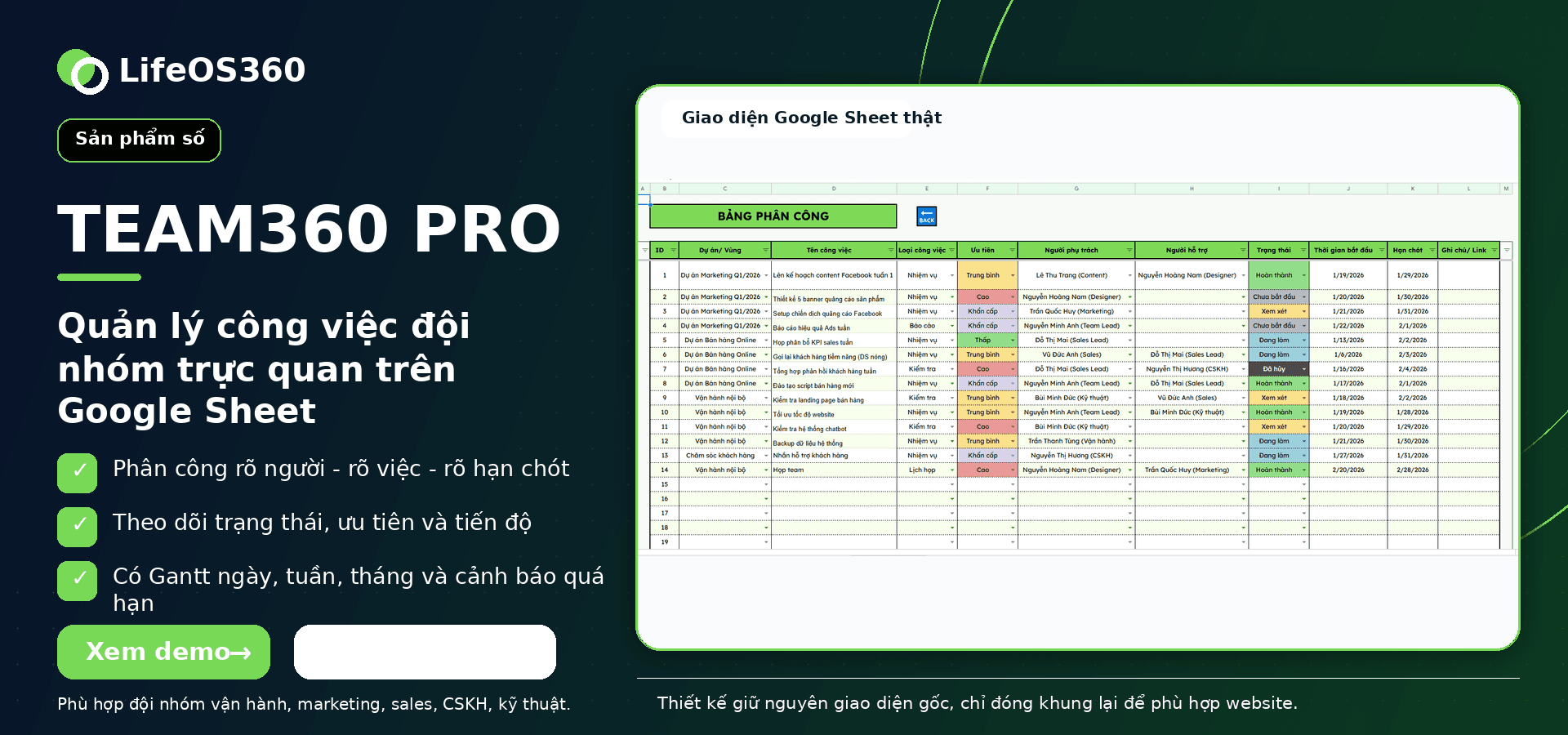 TEAM360 PRO – Quản lý công việc đội nhóm