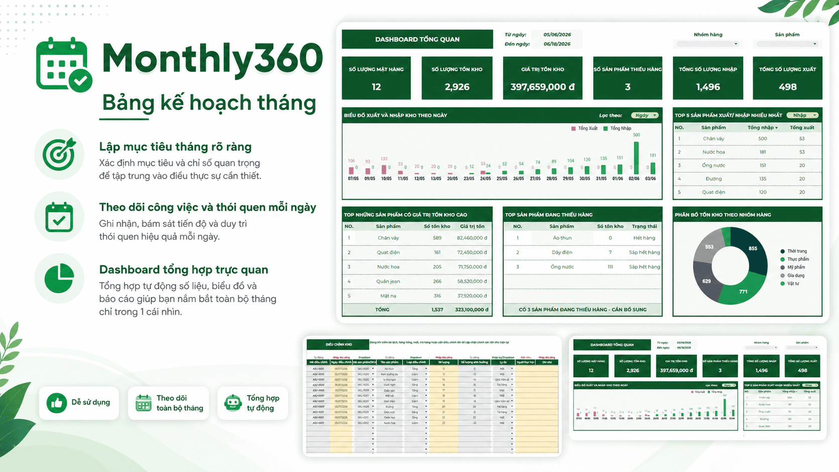 Monthly360 – Kế hoạch tháng