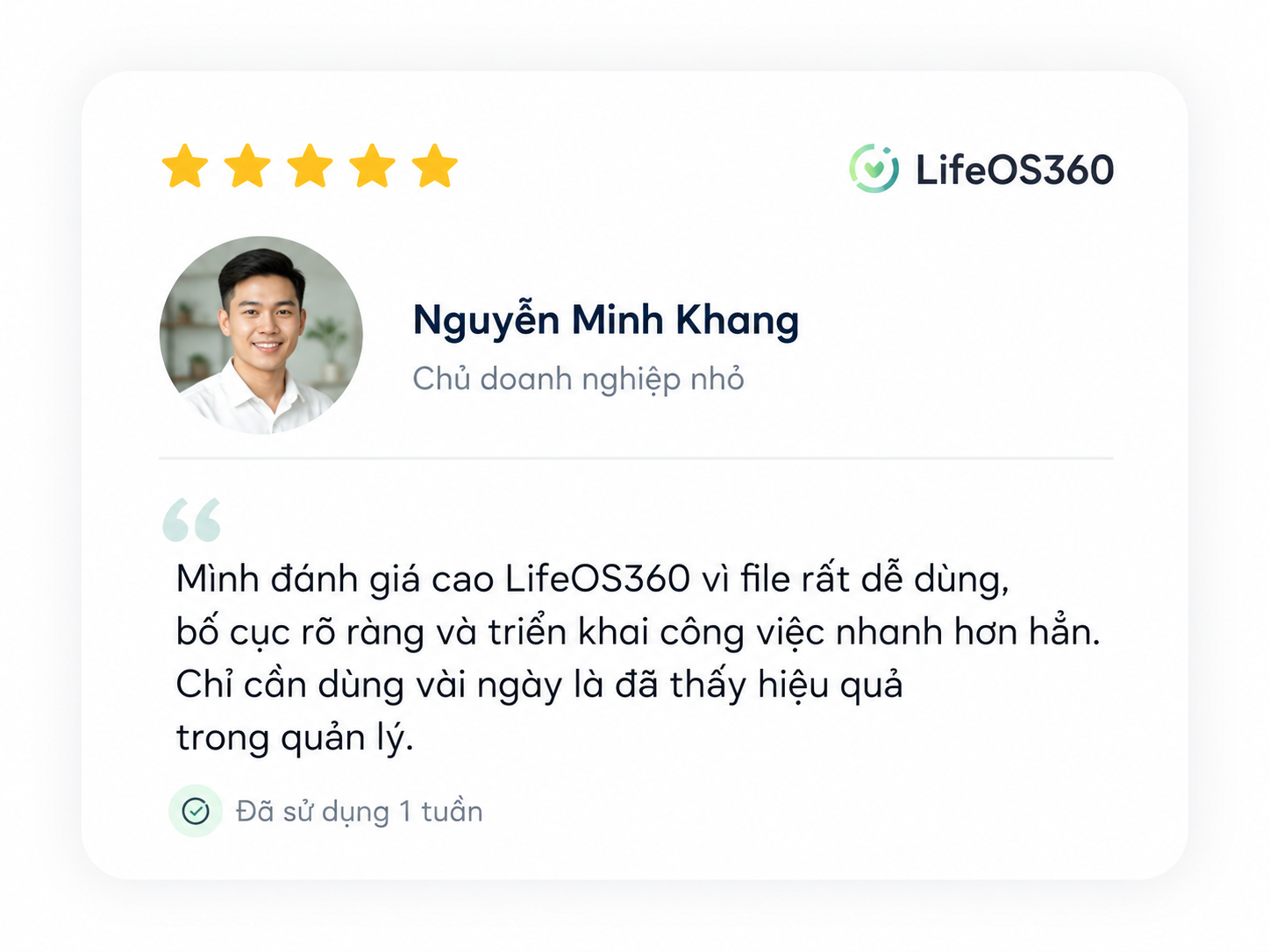 Phản hồi từ Chị Hương