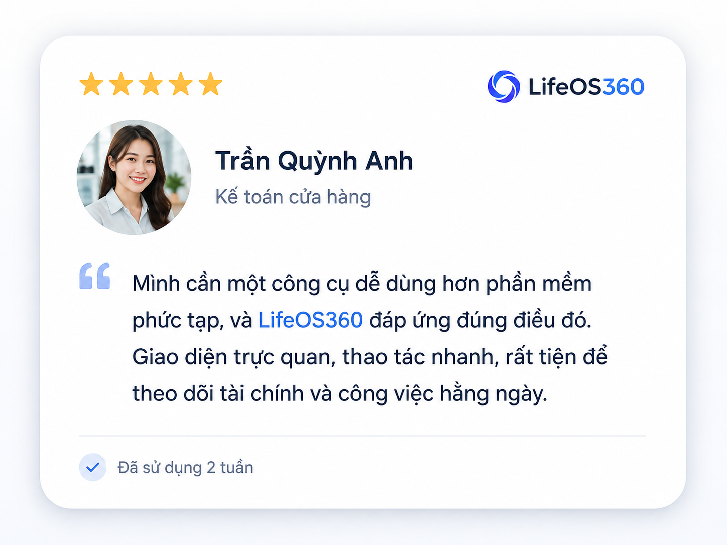 Phản hồi từ Chị Mai